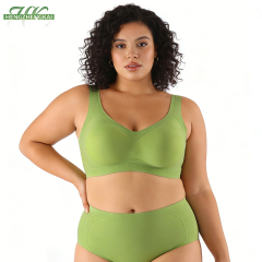 High Quality Comfortable Push up Wireless Seamless Womens Bra OEM ODM Lift Jelly Gel Soft Support Tank Top Style Plus Size Bra