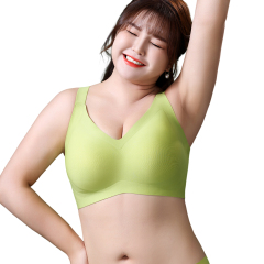 High Quality Seamless Push up Full Coverage Cup Womens Bra Wholesale Wireless Jelly Gel Adjustable Shoulder Straps Plus Size Bra