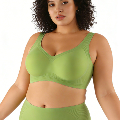 High Quality Comfortable Push up Wireless Seamless Womens Bra OEM ODM Lift Jelly Gel Soft Support Tank Top Style Plus Size Bra