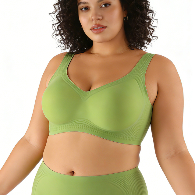 High Quality Comfortable Push up Wireless Seamless Womens Bra OEM ODM Lift Jelly Gel Soft Support Tank Top Style Plus Size Bra