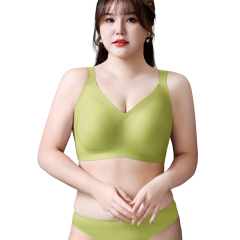 High Quality Seamless Push up Full Coverage Cup Womens Bra Wholesale Wireless Jelly Gel Adjustable Shoulder Straps Plus Size Bra