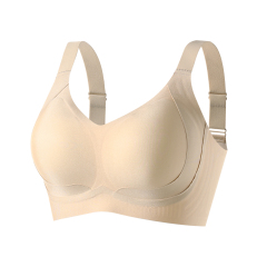 High Quality Lift Soft Support Anti Sagging Seamless Bra Wholesale Comfortable Push up Wireless Full Coverage Cup Plus Size Bra