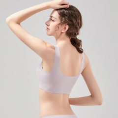 High Quality Comfortable Wireless Push up Seamless Bra Wholesale Fixed Cups Tank Top Style Full Coverage Cup Plus Size Bra