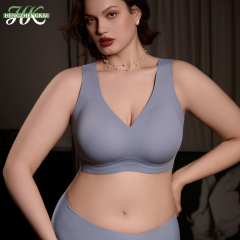 New Arrival Seamless Comfortable Breathable Push up Womens Bra OEM ODM Lift Jelly Gel Soft Support Fixed Cups Plus Size Bra