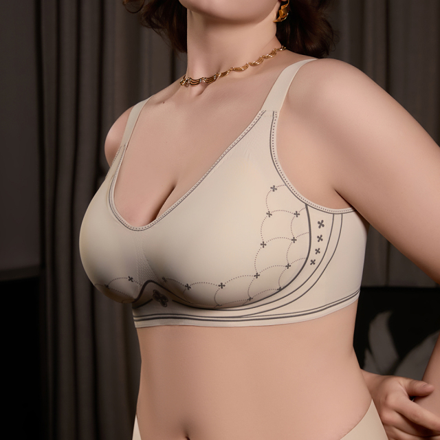 New Arrival Comfortable Push up Fixed Cups Seamless Womens Bra OEM ODM Wireless U Back Full Coverage Cup Plus Size Bra