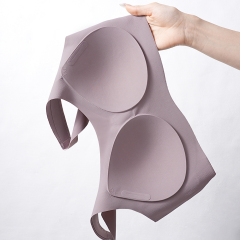 New Arrival Comfortable Push up Tank Top Style Wireless Womens Bra OEM ODM Fixed Cups Seamless U Back Plus Size Bra