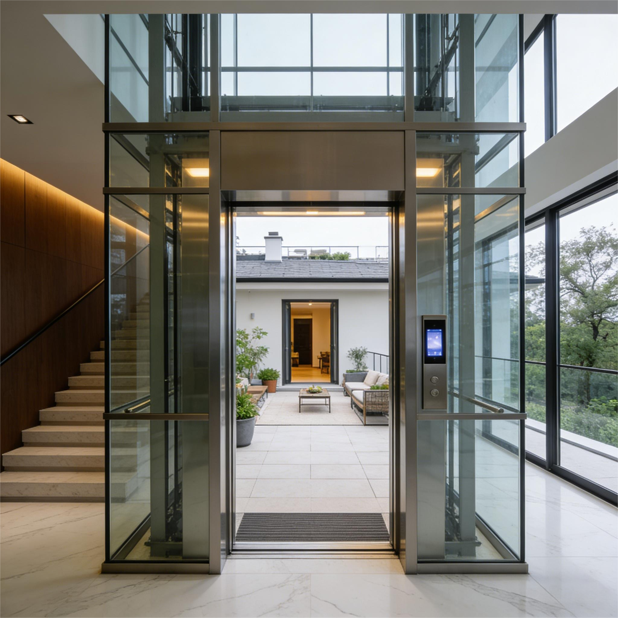 Glass Curtain Wall Villa Elevator,kwinElevator,Glass Curtain Wall Villa Elevator
