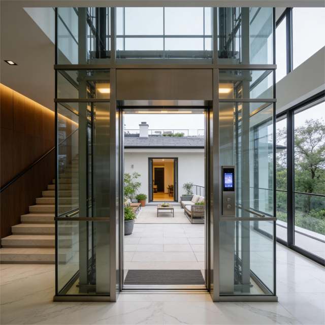 Glass Curtain Wall Villa Elevator,kwinElevator,Glass Curtain Wall Villa Elevator