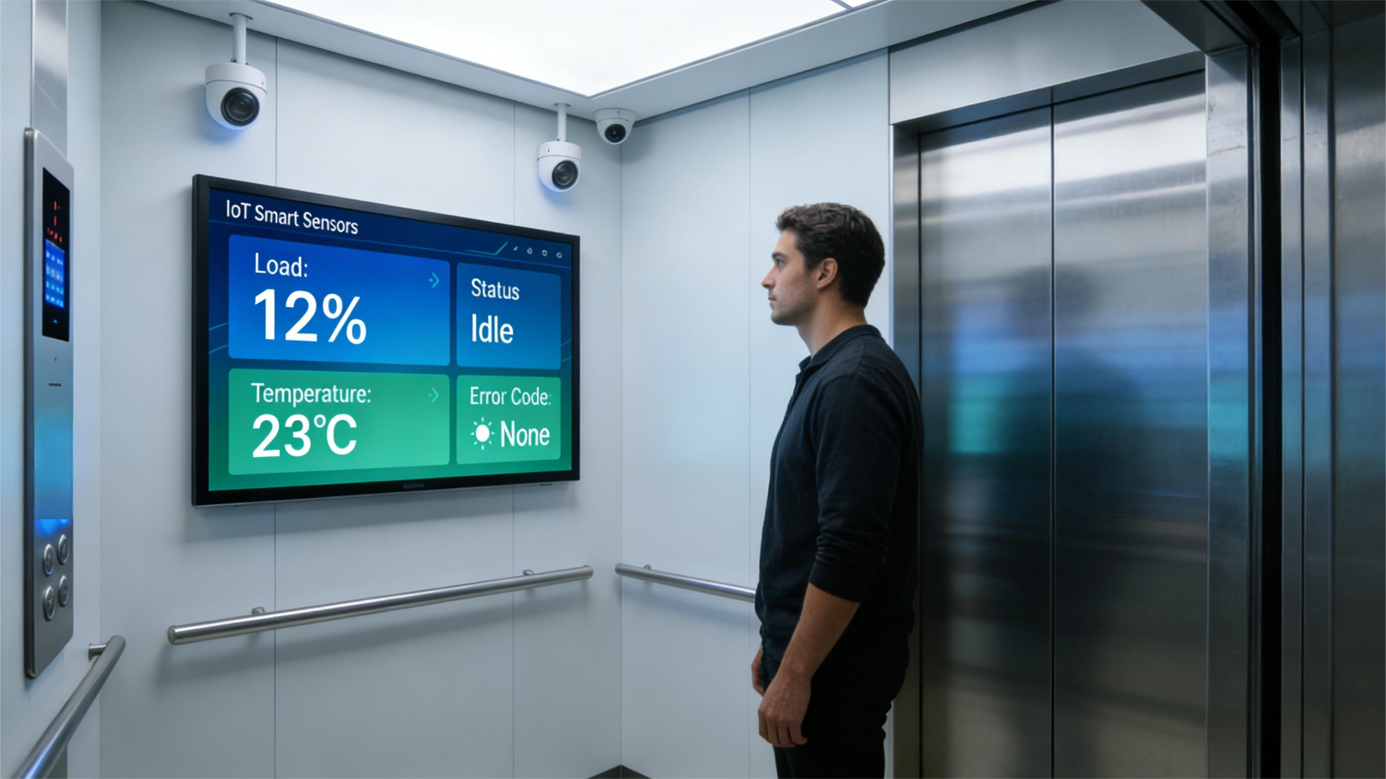 IoT Elevator,kwinElevator,IoT Elevator Solutions Smart Connected Lifts for Real-Time Monitoring