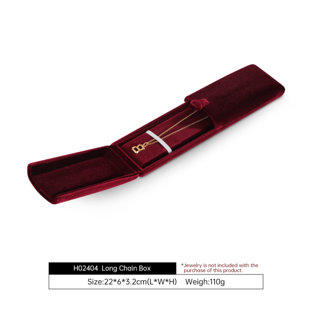 Yinbeini Necklace Earrings Storage Velvet Jewelry Display Box Double-Opening Snap Closure Wedding Ring Box H027