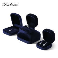 Yinbeini Velvet Jewelry Box Ring Earring Necklace Bracelet Storage Box Pendant Display Box H036