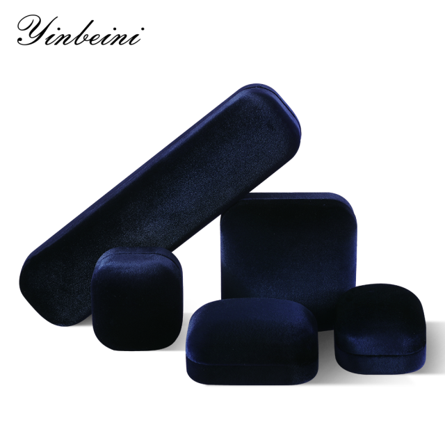Yinbeini Velvet Jewelry Box Ring Earring Necklace Bracelet Storage Box Pendant Display Box H036