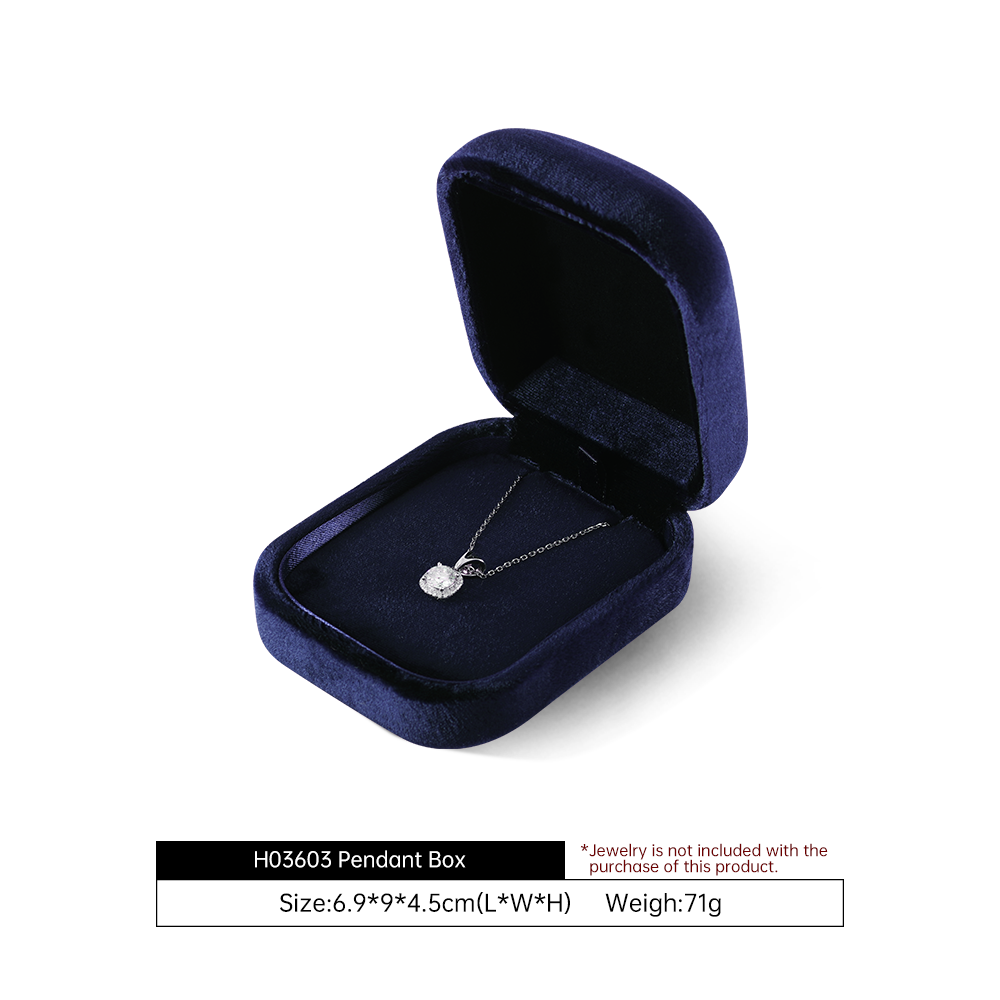 Yinbeini Velvet Jewelry Box Ring Earring Necklace Bracelet Storage Box Pendant Display Box H036