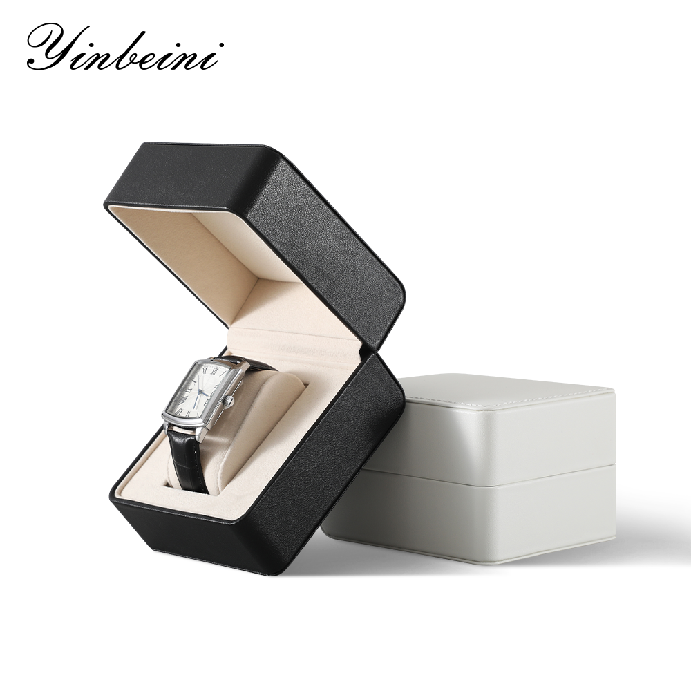 Yinbeini  Watch Box Jewelry Storage Box Watch Organizer With Pillow PU Leather H014