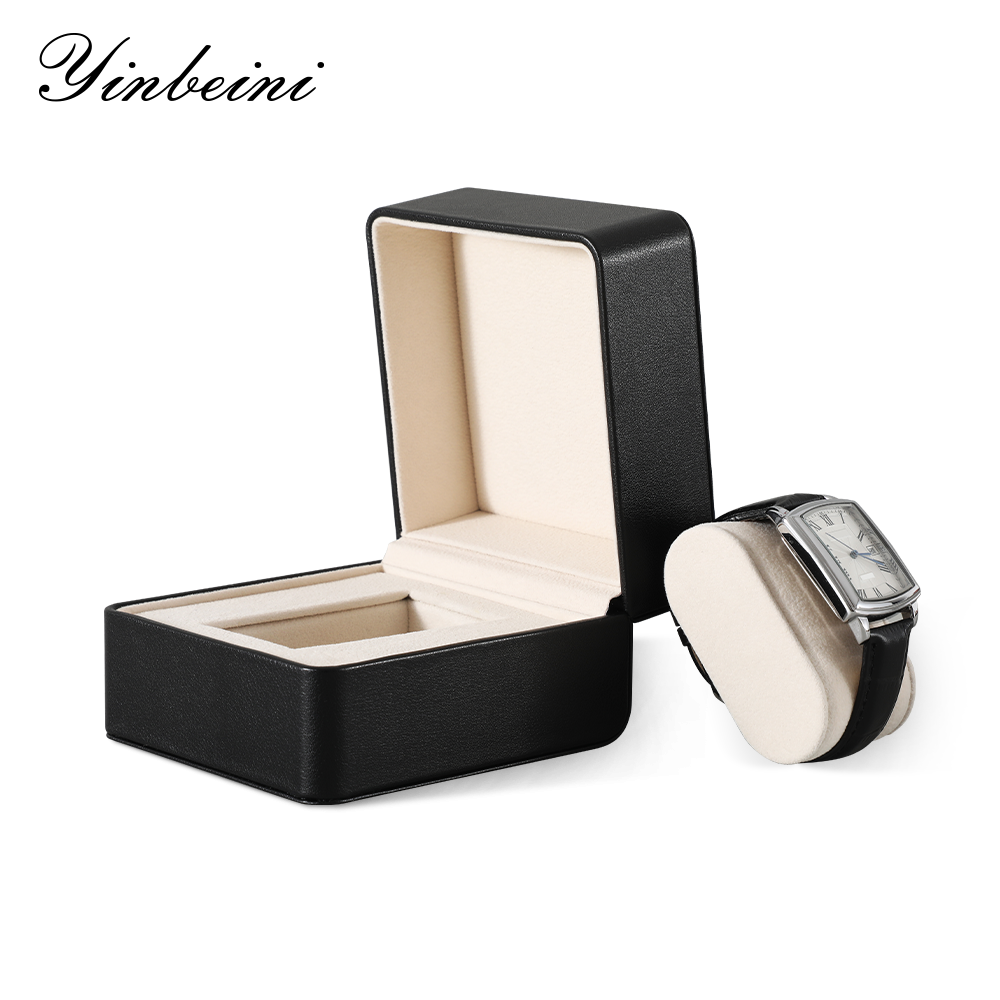 Yinbeini  Watch Box Jewelry Storage Box Watch Organizer With Pillow PU Leather H014