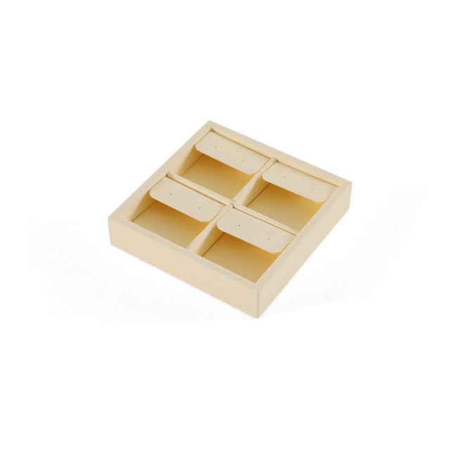Yinbeini Microfiber Ring Earring Necklace Bracelet Display Case with Cover Jewelry Storage Tray Jewelry Organizer Tray Drawer P012