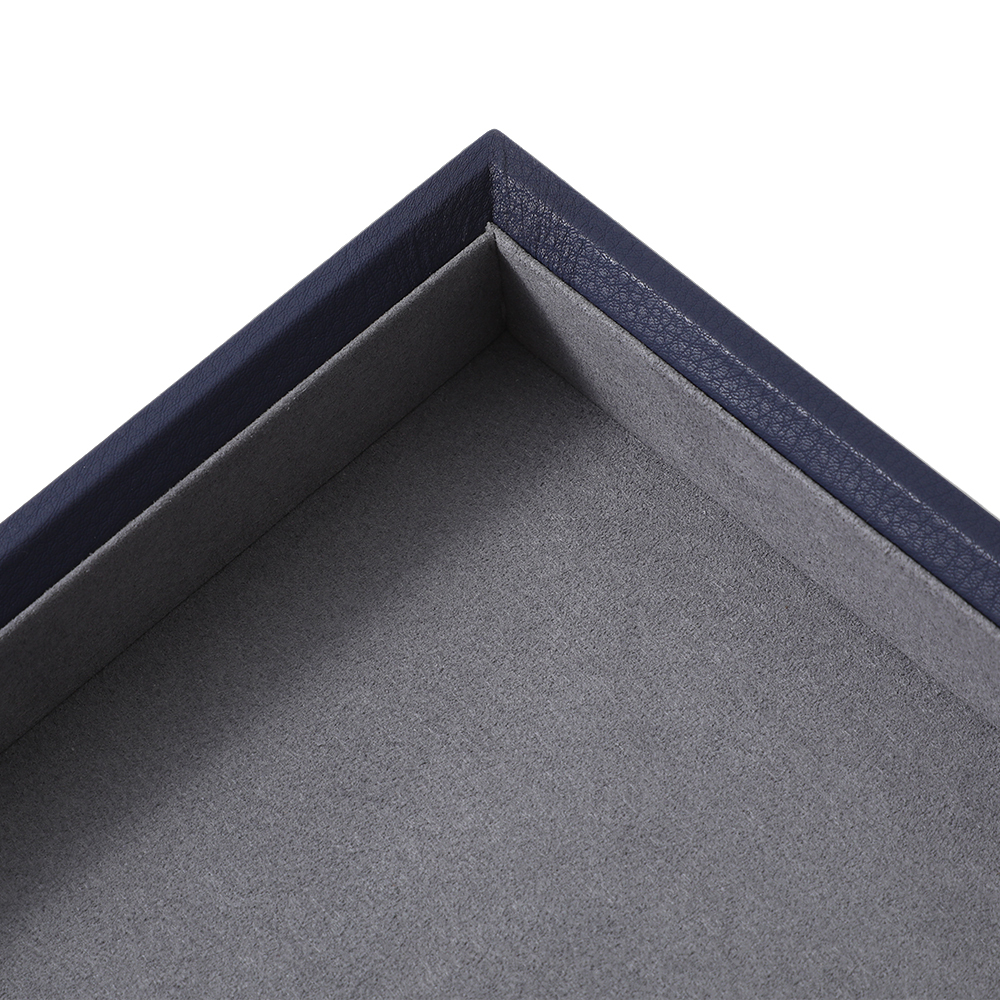 Yinbeini Ring Earring  Bracelet Necklace Display Case with Cover Tray Drawer Jewelry Storage Tray Microfiber Jewelry Organizer P013