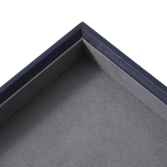 Yinbeini Ring Earring  Bracelet Necklace Display Case with Cover Tray Drawer Jewelry Storage Tray Microfiber Jewelry Organizer P013