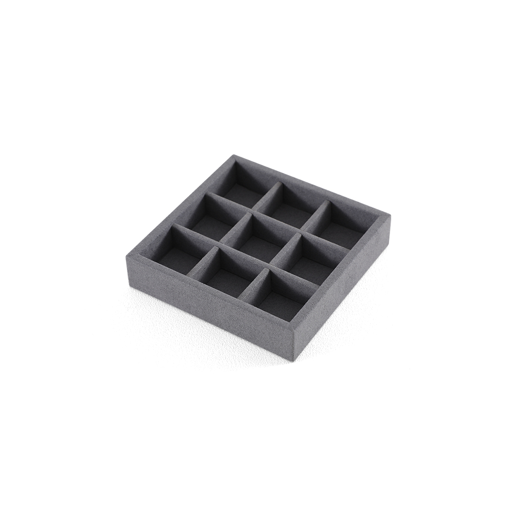 Yinbeini Ring Earring  Bracelet Necklace Display Case with Cover Tray Drawer Jewelry Storage Tray Microfiber Jewelry Organizer P013