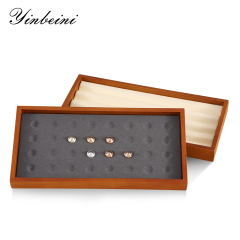Yinbeini Solid wood bare diamond storage tray beads  pallet jewelry tray jewelry display tray beaded tray P023