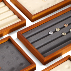 Yinbeini Solid wood bare diamond storage tray beads  pallet jewelry tray jewelry display tray beaded tray P023