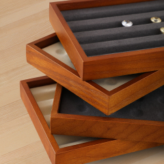 Yinbeini Solid wood bare diamond storage tray beads  pallet jewelry tray jewelry display tray beaded tray P023