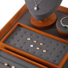 Yinbeini Solid wood bare diamond storage tray beads  pallet jewelry tray jewelry display tray beaded tray P023