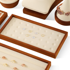 Yinbeini Solid wood bare diamond storage tray beads  pallet jewelry tray jewelry display tray beaded tray P023