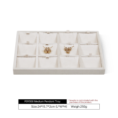 Yinbeini Velvet Jewelry Tray Drawers Organizer Plate Multi-Compartment Storage for Earrings Ring Necklace Bracelets Watch P093