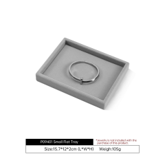 Yinbeini Velvet Jewelry Tray Drawers Organizer Plate Multi-Compartment Storage for Earrings Ring Necklace Bracelets Watch P093