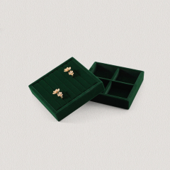 Yinbeini Professional Jewelry Display Tray High Grade Solid Wood and Microfiber Material for Window Display Counter Decoration P017
