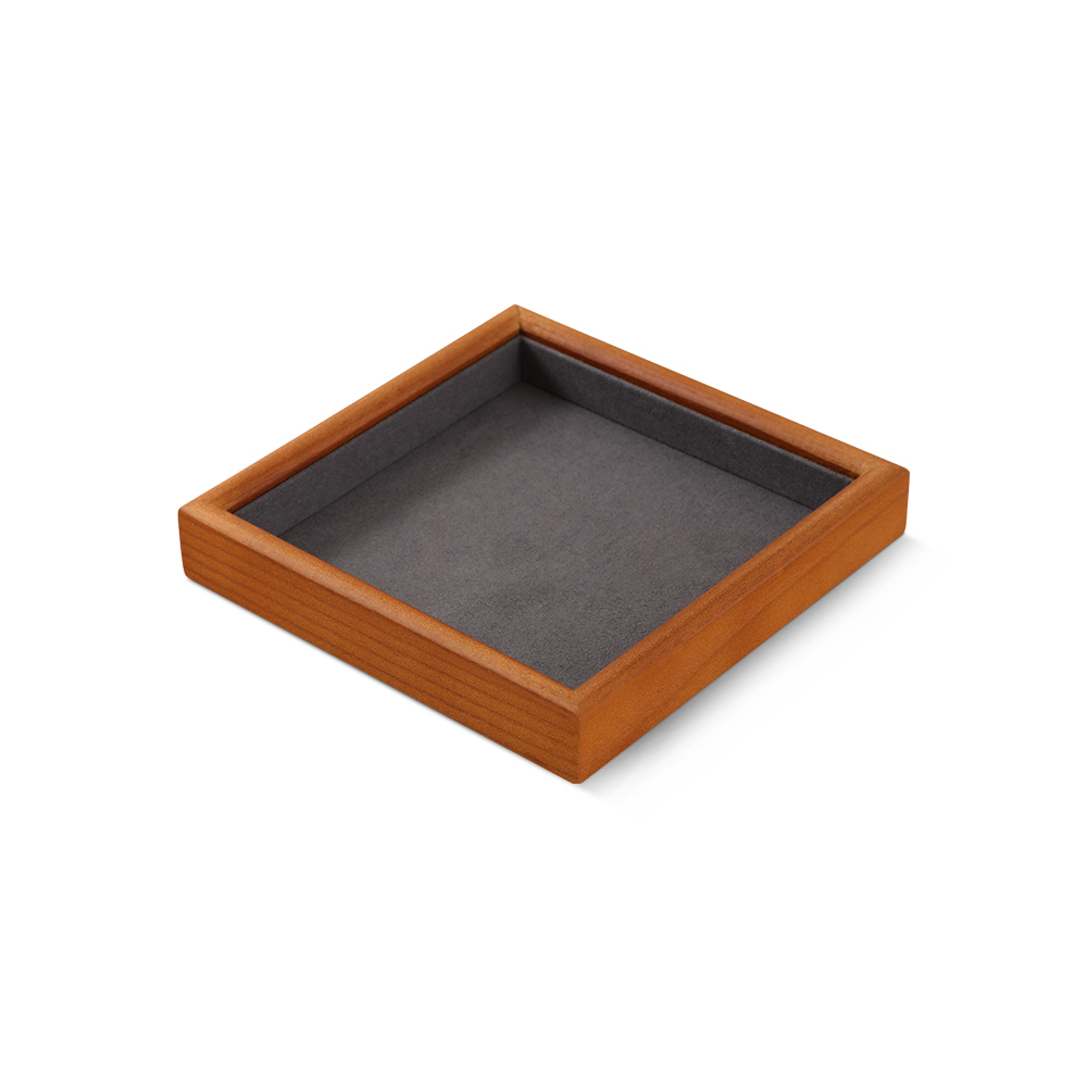 Yinbeini Jewelry storage tray jewelry display pallet empty ring tray pendant tray bracelet bracelet arc solid wood jewelry display tray P027