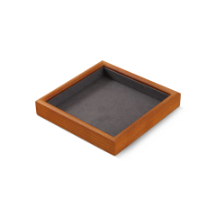 Yinbeini Jewelry storage tray jewelry display pallet empty ring tray pendant tray bracelet bracelet arc solid wood jewelry display tray P027