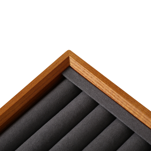 Yinbeini Jewelry storage tray jewelry display pallet empty ring tray pendant tray bracelet bracelet inner oblique solid wood jewelry display tray P028