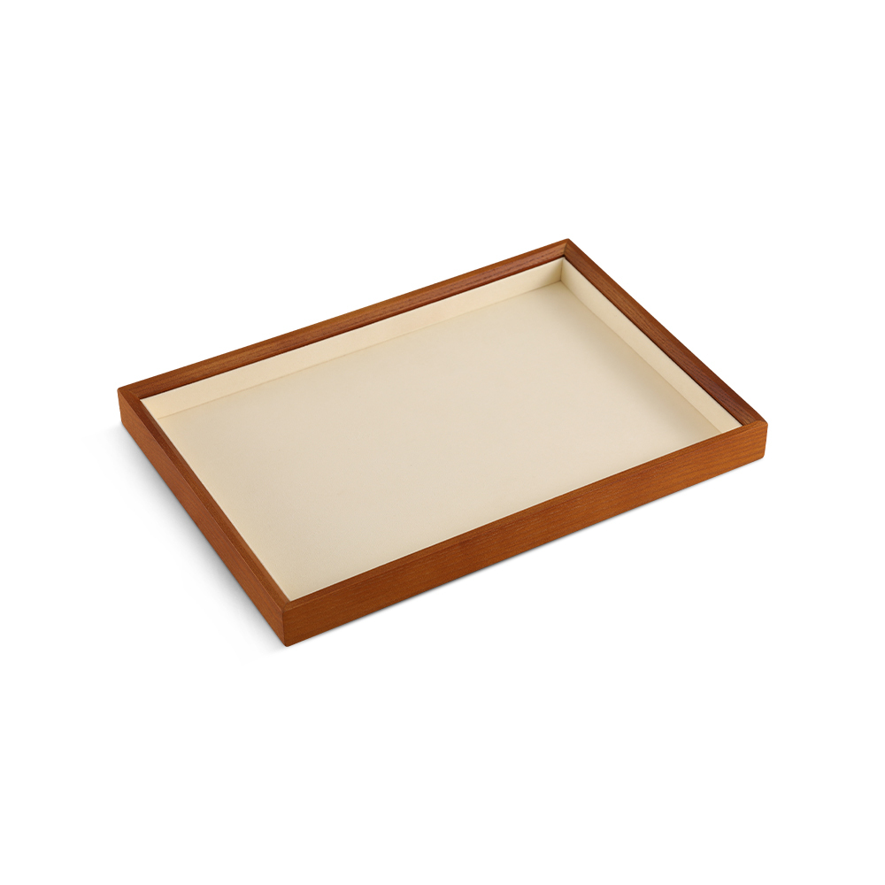 Yinbeini Jewelry storage tray jewelry display pallet empty ring tray pendant tray bracelet bracelet inner oblique solid wood jewelry display tray P028
