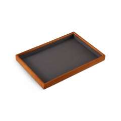 Yinbeini Jewelry storage tray jewelry display pallet empty ring tray pendant tray bracelet bracelet inner oblique solid wood jewelry display tray P028