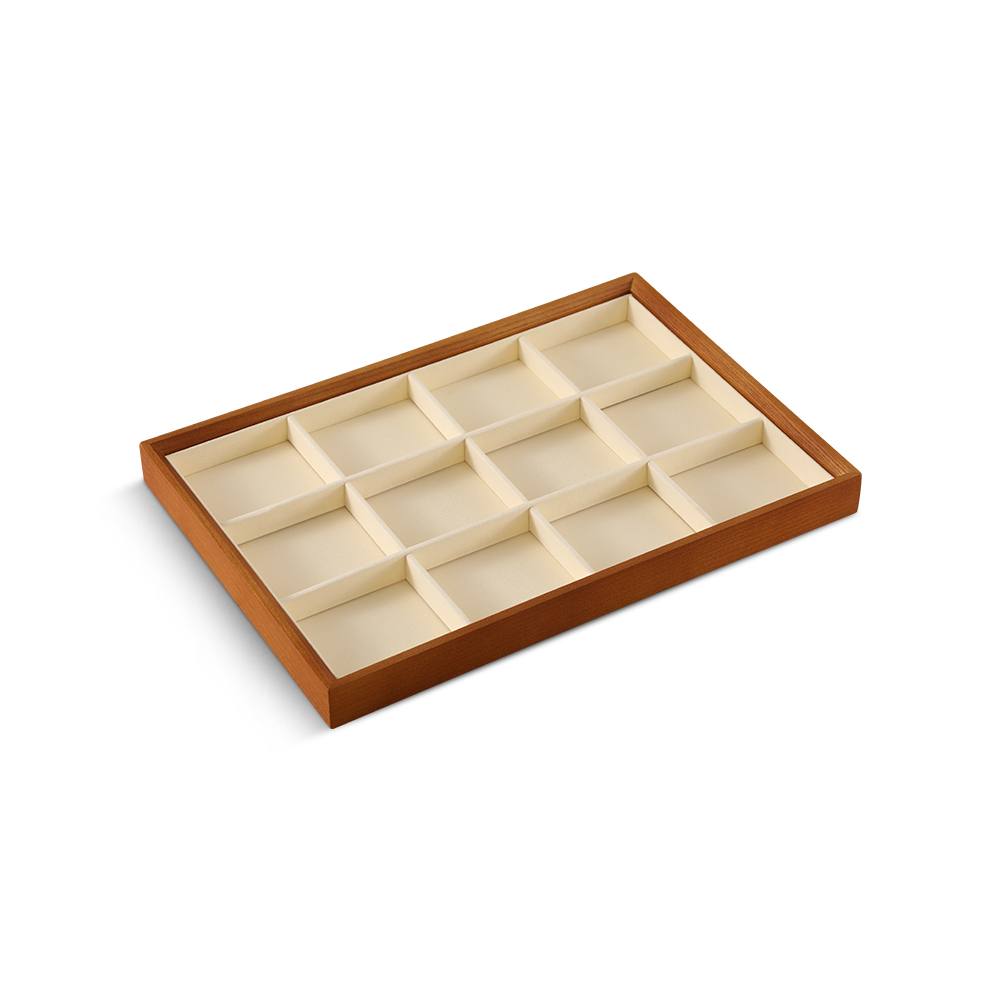 Yinbeini Jewelry storage tray jewelry display pallet empty ring tray pendant tray bracelet bracelet inner oblique solid wood jewelry display tray P028