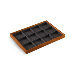 Yinbeini Jewelry storage tray jewelry display pallet empty ring tray pendant tray bracelet bracelet inner oblique solid wood jewelry display tray P028