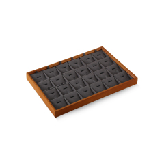 Yinbeini Jewelry storage tray jewelry display pallet empty ring tray pendant tray bracelet bracelet inner oblique solid wood jewelry display tray P028