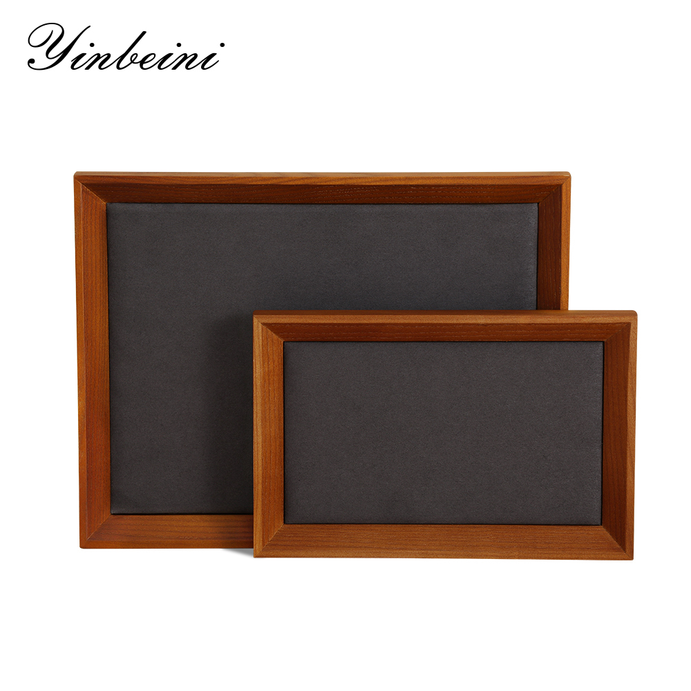 Yinbeini Jewelry storage tray jewelry display pallet flat tray inclined solid wood bracelet bracelet ring necklace jewelry display tray P029