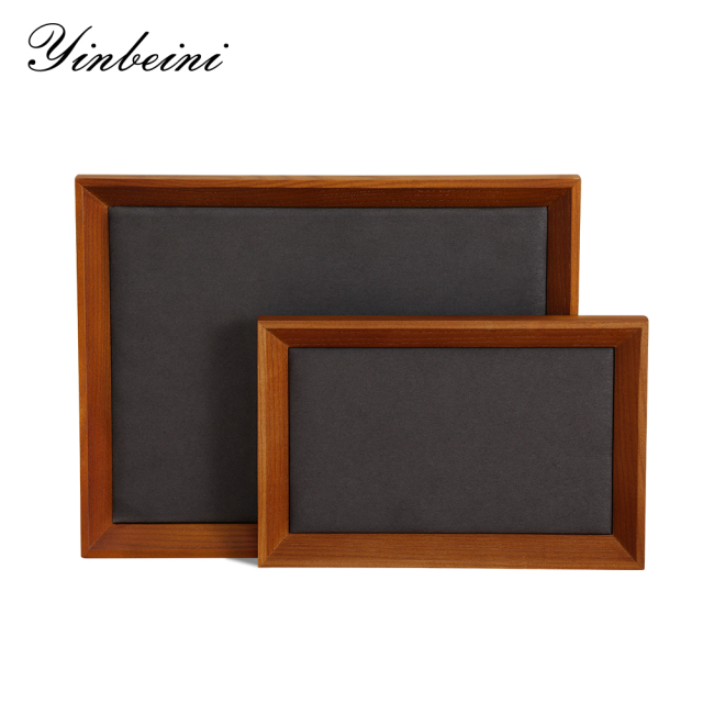 Yinbeini Jewelry storage tray jewelry display pallet flat tray inclined solid wood bracelet bracelet ring necklace jewelry display tray P029