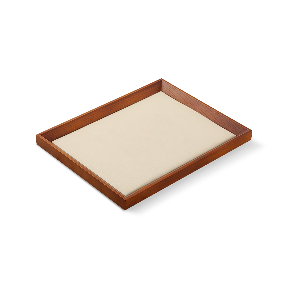 Yinbeini Jewelry storage tray jewelry display pallet flat tray inclined solid wood bracelet bracelet ring necklace jewelry display tray P029