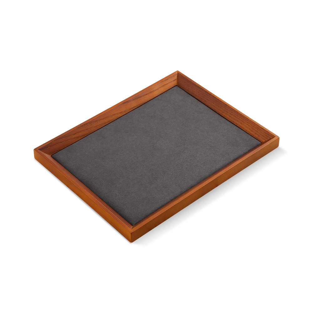 Yinbeini Jewelry storage tray jewelry display pallet flat tray inclined solid wood bracelet bracelet ring necklace jewelry display tray P029