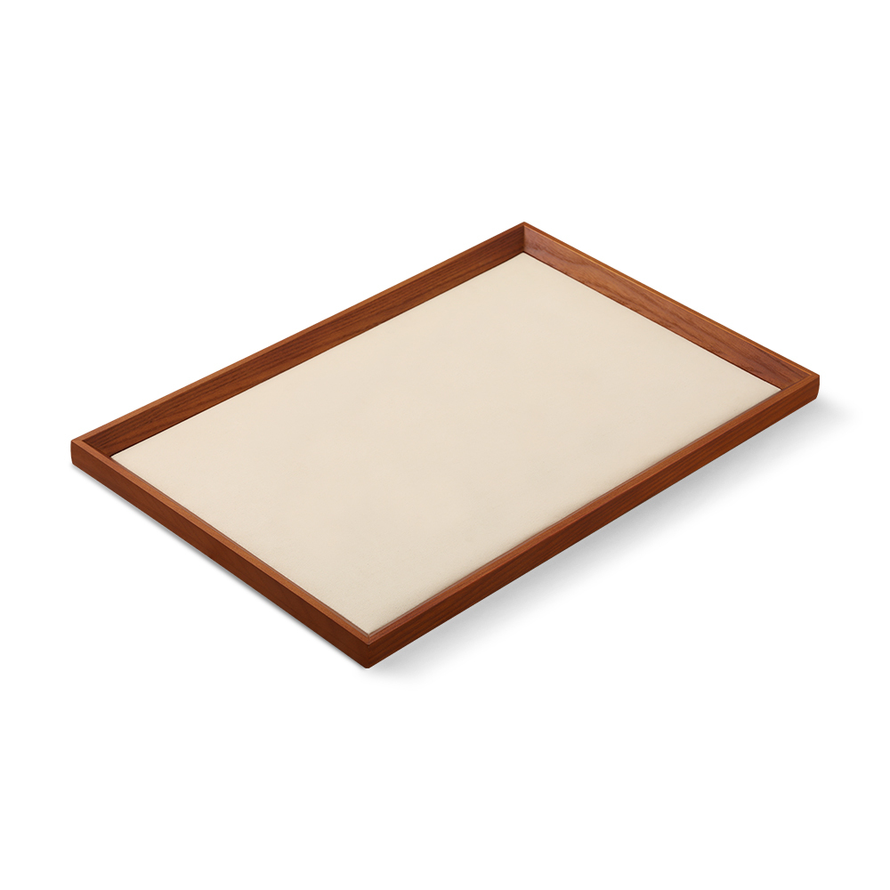 Yinbeini Jewelry storage tray jewelry display pallet flat tray inclined solid wood bracelet bracelet ring necklace jewelry display tray P029