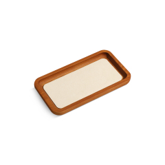 Yinbeini arc solid wood jewelry storage tray bracelet ring necklace jewelry display tray Jewelry display flat pallet P030