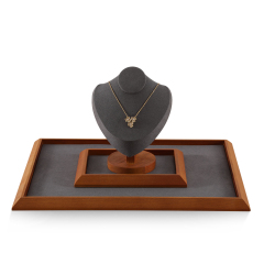 Yinbeini Jewelry display pallet flat tray inclined solid wood bracelet bracelet ring necklace jewelry display tray jewelry storage tray P032