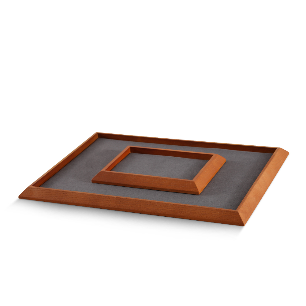 Yinbeini Jewelry display pallet flat tray inclined solid wood bracelet bracelet ring necklace jewelry display tray jewelry storage tray P032