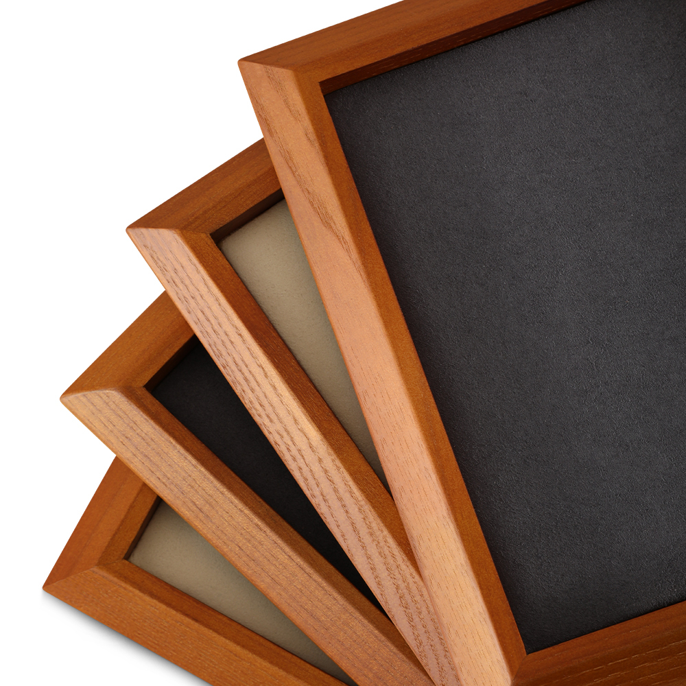 Yinbeini Jewelry display pallet flat tray inclined solid wood bracelet bracelet ring necklace jewelry display tray jewelry storage tray P032