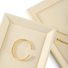 Yinbeini Ring Earrings Chain Bracelet Necklace Storage Tray Microfiber Jewelry Display plat tray Watch Pendant Organizer Tray P034