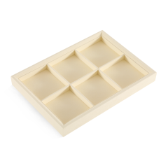 Yinbeini Microfiber Stackable Ring Earring Bracelet Necklace Display Tray Jewelry flat tray Storage Dresser Drawer Organizer P042